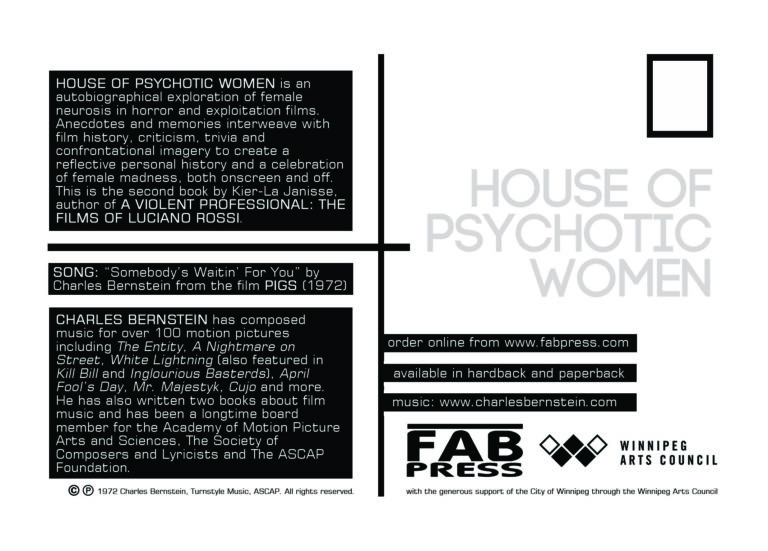 House of Psychotic Women by Kier-la Janisse House of Psychotic Women by Kier-la Janisse