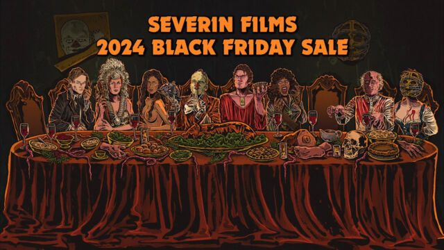 The @severinfilms Black Friday sale begins tonight at Midnight!
I chopped up a version of our 16 minute trailer (see the full trailer at the Severin IG) to give you a taste of the 10 brand new blu ray titles + 2 epic new novelizations available for the sale, but there's also 50% off pretty much anything in our catalogue that's over 9 months old (and some are 75% off!), with the exception of box sets which have their own one-day flash sale on Saturday! 
I know you're being pelted with Black Friday ads this time of year but let me just put this in perspective - if you like what I do at Severin, the success of the Black Friday sale is why/how I get to do it. This is our biggest sale of the year and it's not hyperbole to say it's what not only keeps us all in our jobs, but it allows our boss @tod_corman to be the legendary risk-taker he is. 
But I don't think I have to plug it too hard given the amazing smorgasbord of films on offer ranging from visionary arthouse (DELICATESSEN, ANTIVIRAL) to Italian gut-munchers (EATEN ALIVE, RATS) to WTF classics-in-the-making (THONG GIRLS)
Not to mention Severin's whole back-catalogue of of films (including, ahem, "respectable" titles from Peter Greenaway and Mike Leigh and convention-only titles like the much-coveted BLOOD ON SATAN'S CLAW). Anyways, LOTS of stuff!!!! It's all happening at severinfilms.com starting at midnight.

#severinfilms #blackfriday